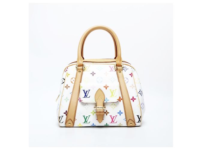 Louis Vuitton Monogram Multicolore Priscilla Handbag in White - vue 2