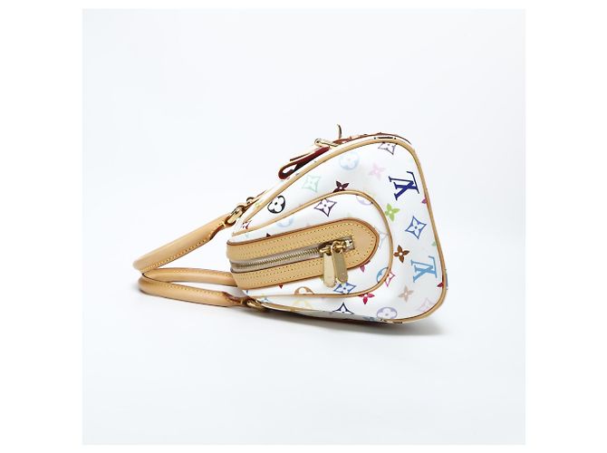 Louis Vuitton Monogram Multicolore Priscilla Handbag in White - vue 7
