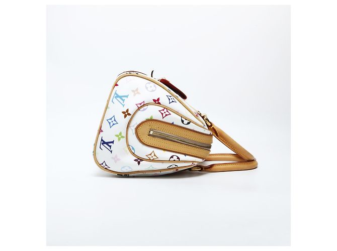 Louis Vuitton Monogram Multicolore Priscilla Handbag in White - vue 8