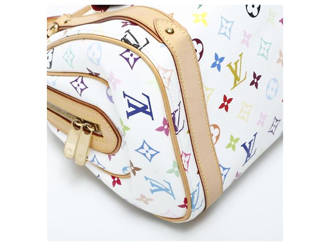 Louis Vuitton Monogram Multicolore Priscilla Handbag in White - vue 9
