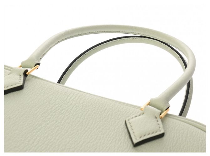 Hermès HERMES Plume Mini Vert Fizz K Stamp (circa) Borsa in capra per donne, Classe A, di proprietà, Ginzo Verde - vista 5