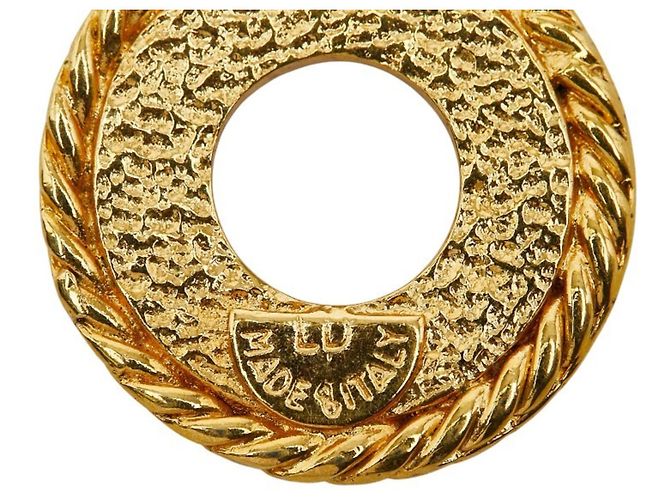 Céline Colar Logo Círculo Celine, Banho de Ouro, Feminino, CELINE - vista 4