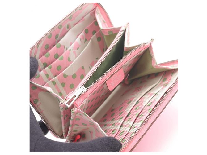 Billetera redonda compacta Azap Hermès, cuero Epsom, mujer, rosa - vista 3