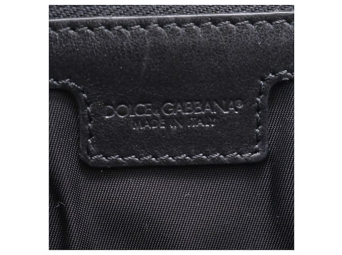 Dolce & Gabbana Millennials Leather Second Bag Clutch Black Men's - view 9