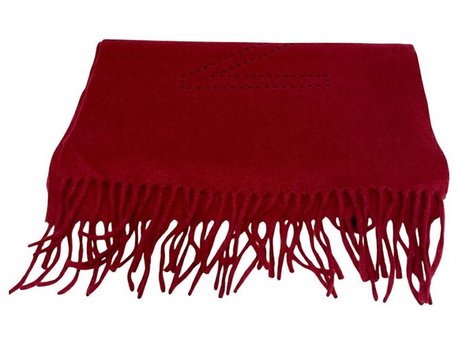 Sciarpa Perforata LV Louis Vuitton Rossa Donna Rosso - vista 2