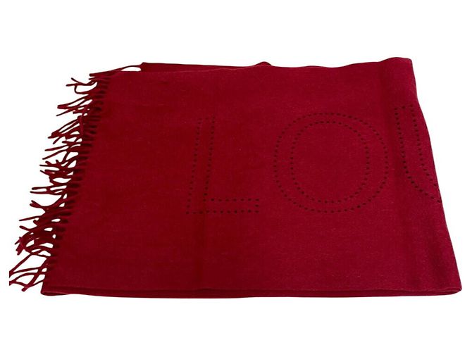 Sciarpa Perforata LV Louis Vuitton Rossa Donna Rosso - vista 3