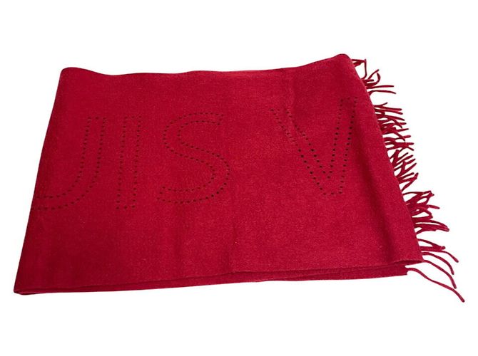 Sciarpa Perforata LV Louis Vuitton Rossa Donna Rosso - vista 5