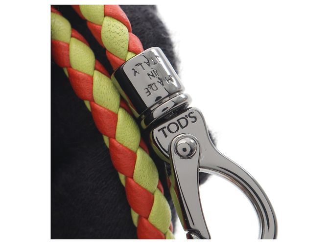 Tod's Bracciale in acciaio inossidabile e pelle per donne in argento, verde, rosso - vista 4