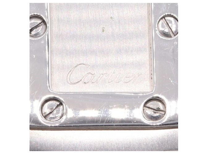 Portachiavi Cartier Santos in acciaio inossidabile argento per uomini e donne - vista 4