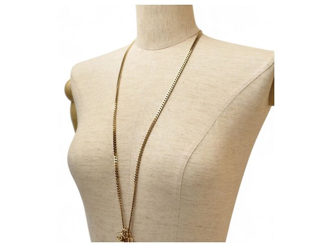 Collana Lunga con Pendente BOY CHANEL Boy Coco CC Tag Oro D'oro - vista 4