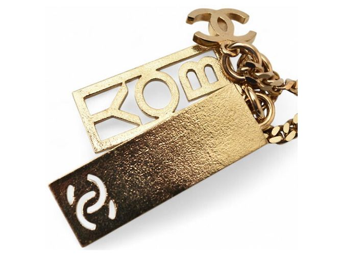 Collana Lunga con Pendente BOY CHANEL Boy Coco CC Tag Oro D'oro - vista 7