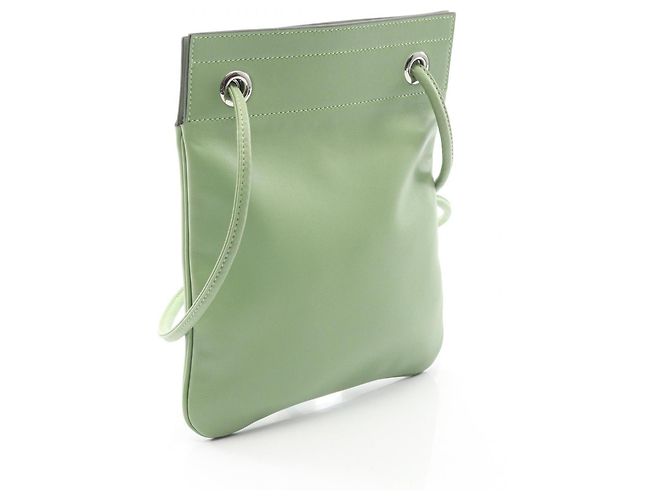 Borsa Aline Mini Hermès in pelle Swift per donna, verde - vista 2