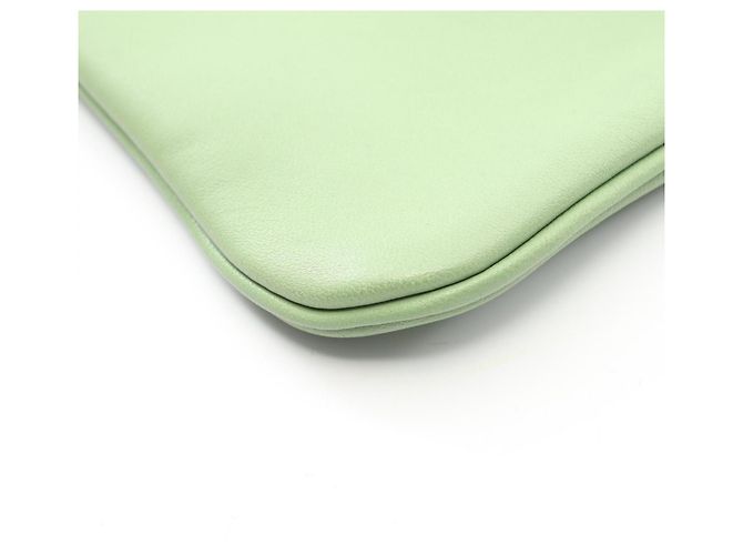 Borsa Aline Mini Hermès in pelle Swift per donna, verde - vista 7