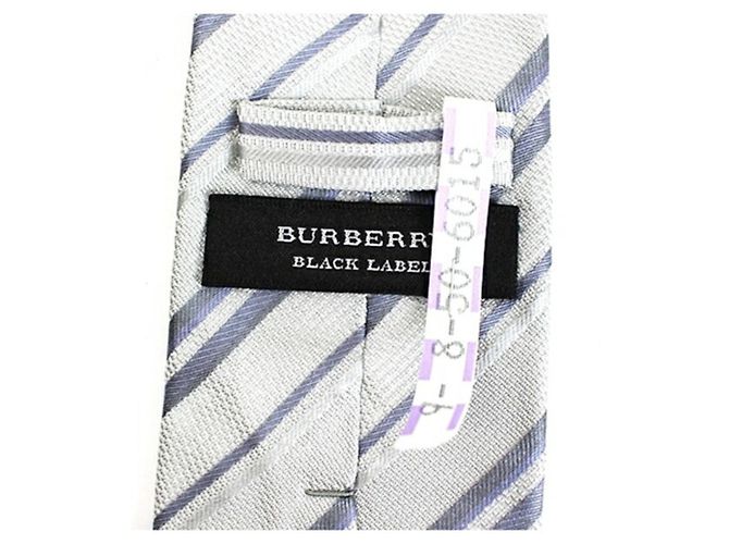 Burberry Black Label Silk Tie Stripe BURBERRY BLACK LABEL Men's - view 4