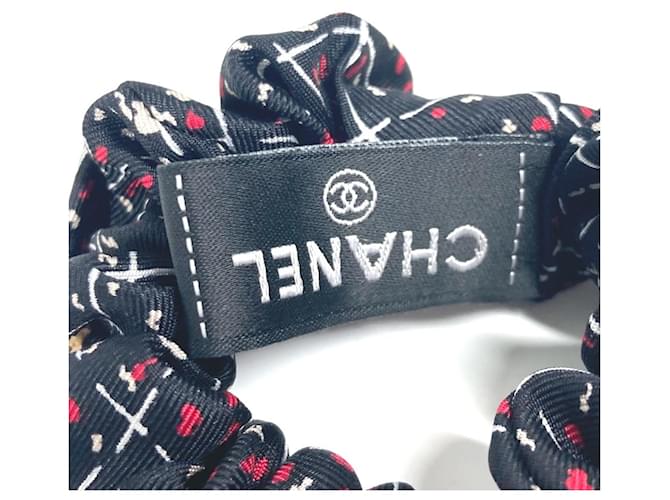 Scrunchie in Seta Nera per Donne CHANEL Nero - vista 6