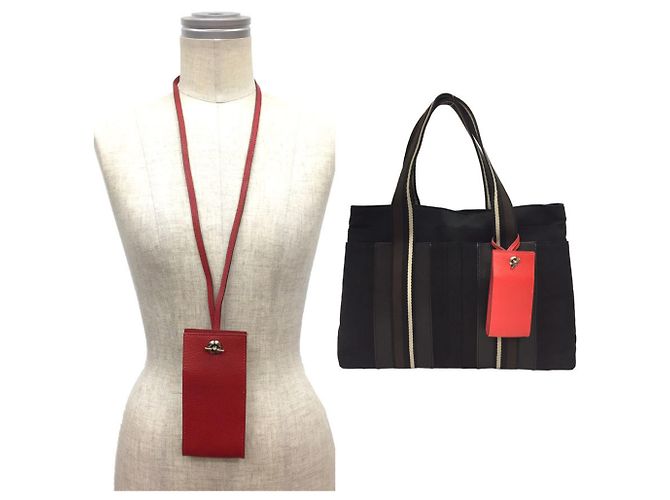Hermès Funda Multi-Case HERMES Vespa con Correa de Cuero Roja iCOS - vista 2