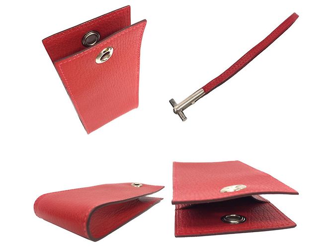 Hermès Funda Multi-Case HERMES Vespa con Correa de Cuero Roja iCOS - vista 3