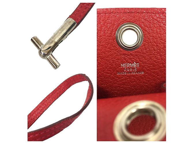 Hermès Funda Multi-Case HERMES Vespa con Correa de Cuero Roja iCOS - vista 4