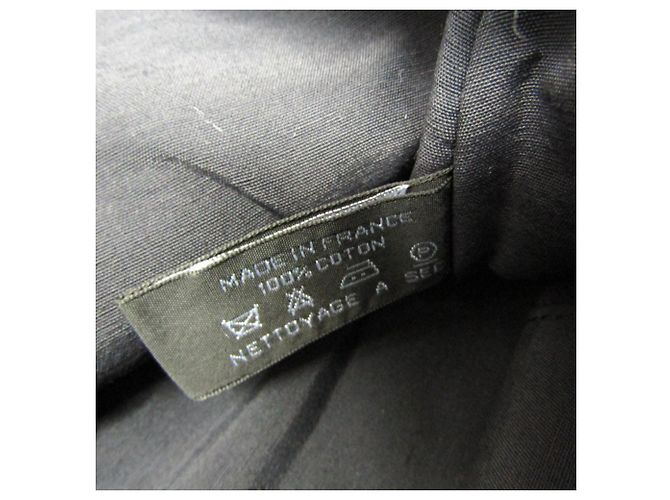 Hermès Pochette Bolide MM Donna in Cotone e Pelle Nera Nero - vista 9