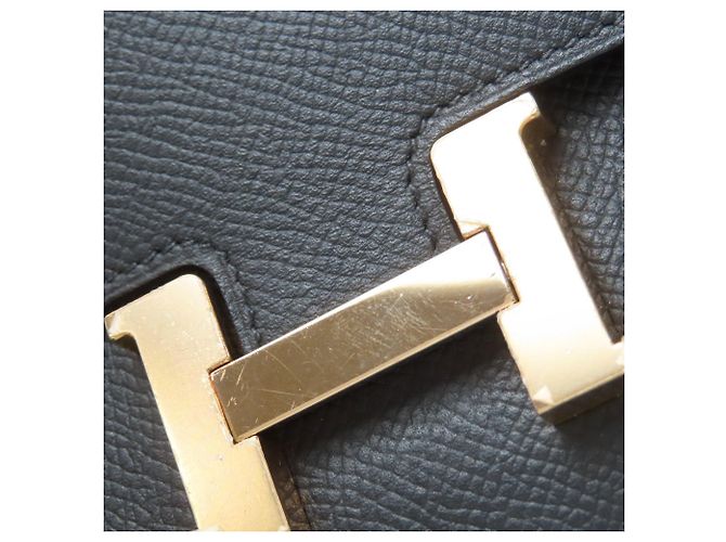 Hermès Constance Compact Gold Hardware Coin Case Epson Women's HERMES Black - view 18