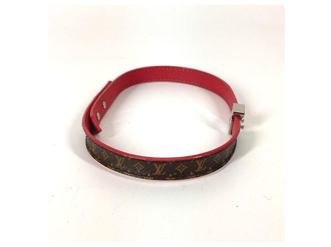 Bracciale Monogram Lockit LOUIS VUITTON, Doppio Canvas, Donna, Marrone - vista 3