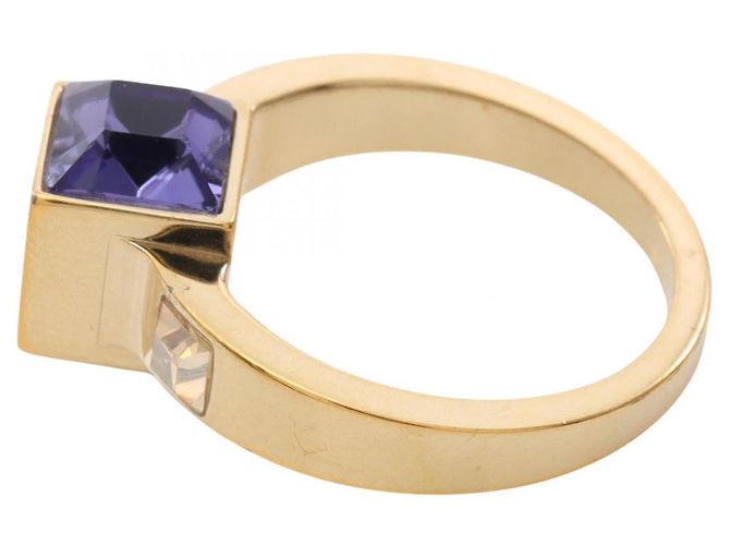 Anello Berg Gamble Louis Vuitton, Placcato oro con cristalli, Donna, e Viola, Porpora - vista 2