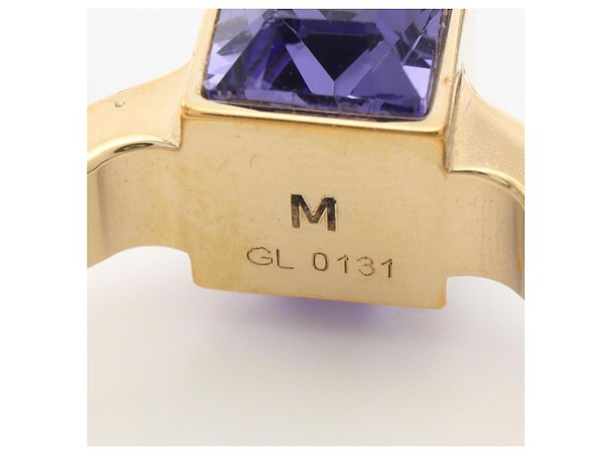 Anello Berg Gamble Louis Vuitton, Placcato oro con cristalli, Donna, e Viola, Porpora - vista 4