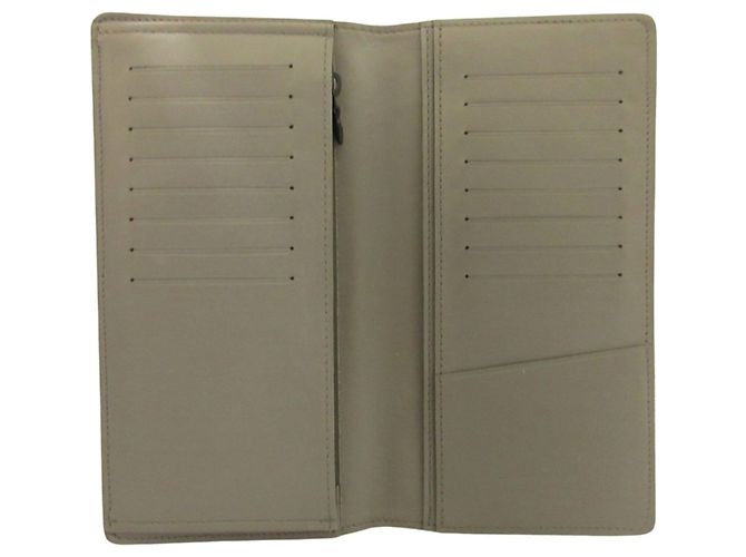 LOUIS VUITTON Portefeuille Brazza Bifold Monogram Shadow, Cuir, Gris, Pour Hommes et Femmes Marron - vue 5