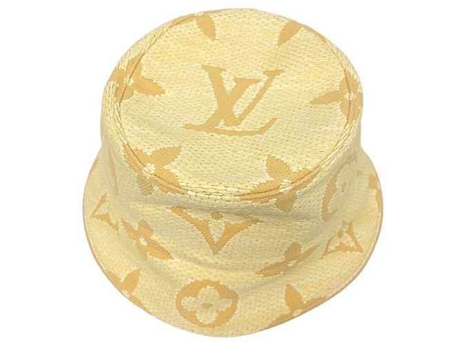 LOUIS VUITTON Cappello Bucket Louis Vuitton Beige Unisex - vista 3