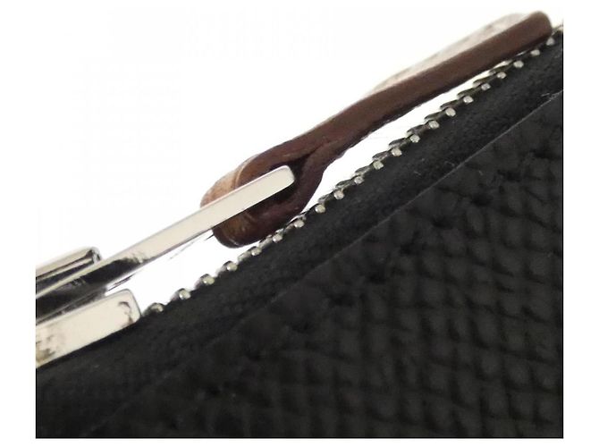 Silk In Portafoglio compatto Hermès EN LIBERTÉ in seta Nero - vista 3