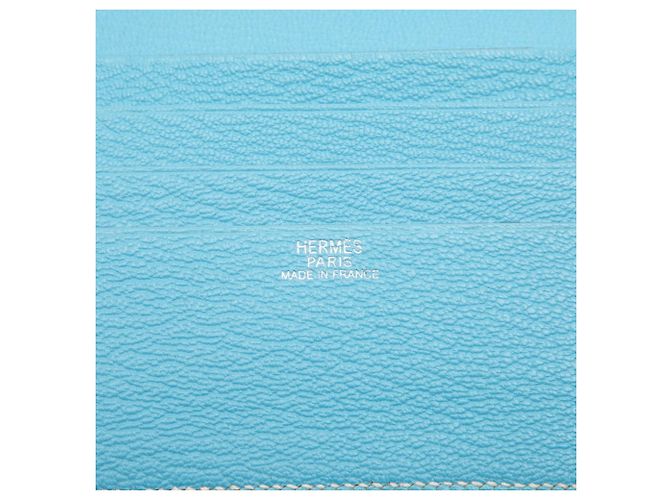 Billetera Bifold Evelyne Hermès Azul Celeste Chèvre Mysore Mujer HERMÈS - vista 5