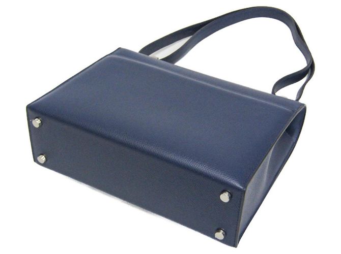 Hermès Borsa a spalla in pelle Epsom da donna Hermes Verrou blu navy - vista 3