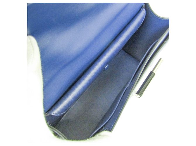 Hermès Borsa a spalla in pelle Epsom da donna Hermes Verrou blu navy - vista 4