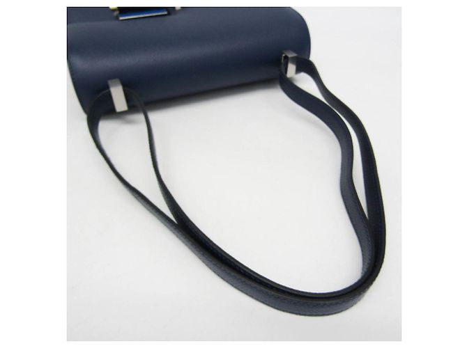 Hermès Borsa a spalla in pelle Epsom da donna Hermes Verrou blu navy - vista 8
