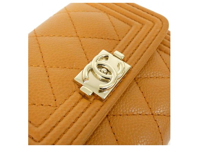 Cadena de billetera Chanel Boy Line Castaño - vista 4