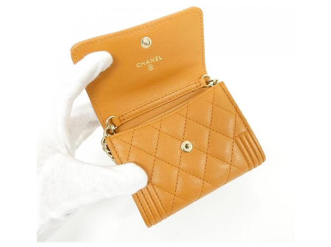 Cadena de billetera Chanel Boy Line Castaño - vista 7