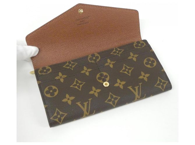 Portafoglio Sarah Monogram Louis Vuitton Marrone - vista 4