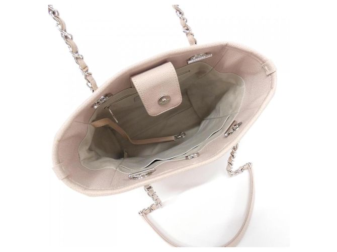 Borsa a mano Chanel Deauville Line Rosa - vista 9