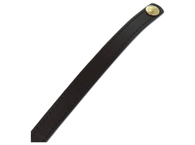 Louis Vuitton Brown Leather Shoulder Strap LV LOUIS VUITTON - view 4