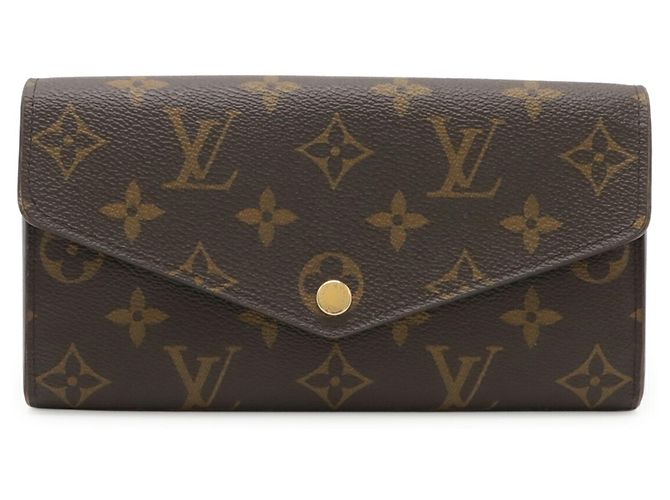 LOUIS VUITTON Portafoglio Lungo Sarah Monogramma Marrone - vista 2