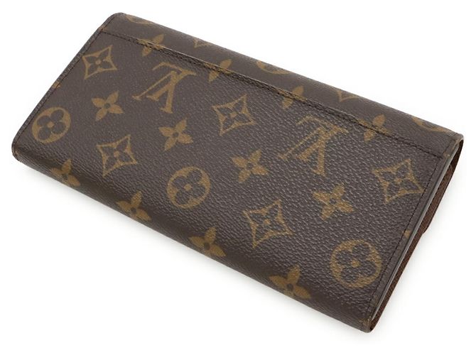 LOUIS VUITTON Portafoglio Lungo Sarah Monogramma Marrone - vista 3