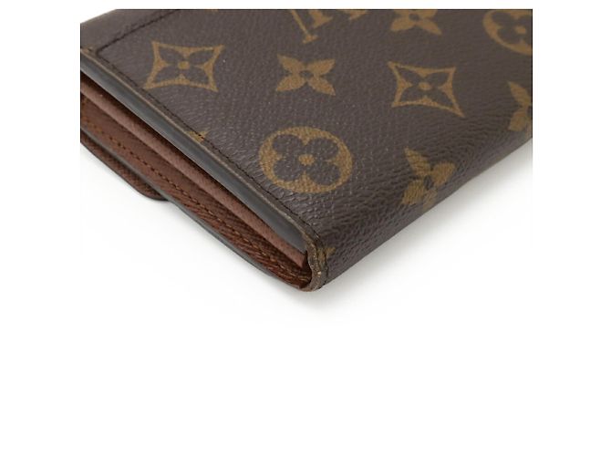 LOUIS VUITTON Portafoglio Lungo Sarah Monogramma Marrone - vista 4