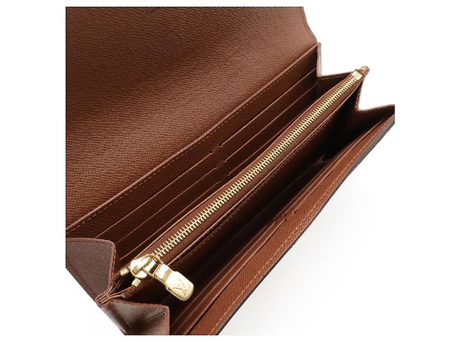 LOUIS VUITTON Portafoglio Lungo Sarah Monogramma Marrone - vista 6