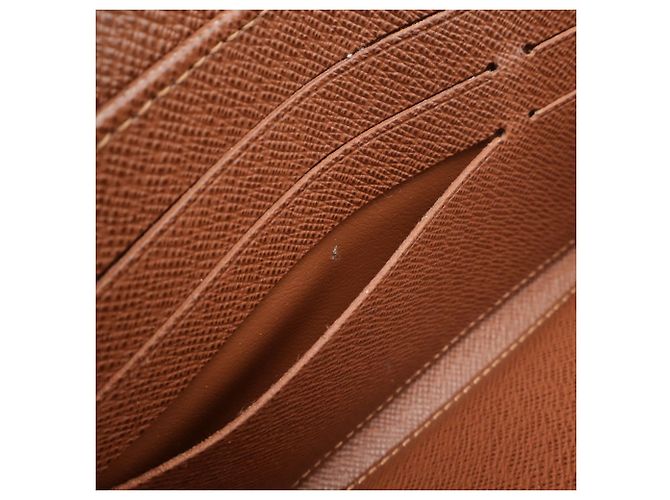 LOUIS VUITTON Portafoglio Lungo Sarah Monogramma Marrone - vista 7
