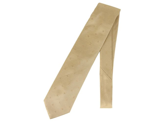 LOUIS VUITTON Monogram Silk Cravate Gold Tie for Men, Golden - view 2