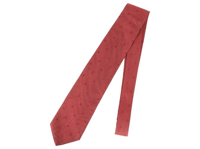 LOUIS VUITTON Monogram Silk Cravate Dark Red Tie for Men, - view 2
