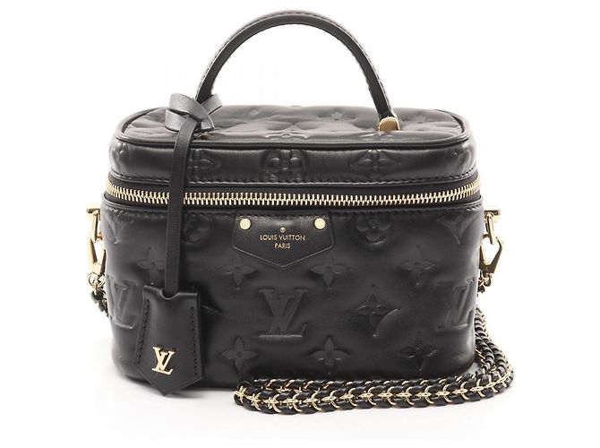 LOUIS VUITTON Vanity Coussin PM Borsa a mano in pelle di agnello per donne Nera Nero - vista 2