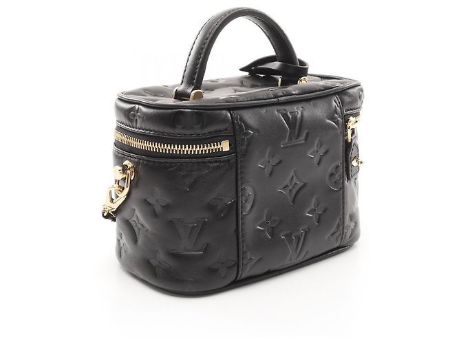 LOUIS VUITTON Vanity Coussin PM Borsa a mano in pelle di agnello per donne Nera Nero - vista 3