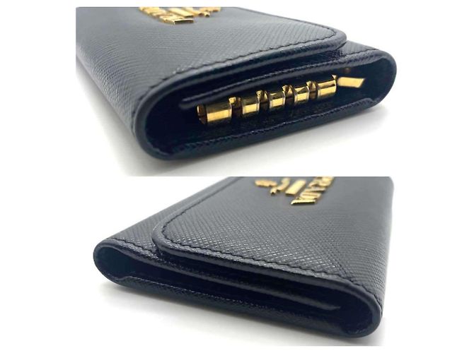 Chaveiro de couro Saffiano -ring Preto PRADA - Ansicht 3