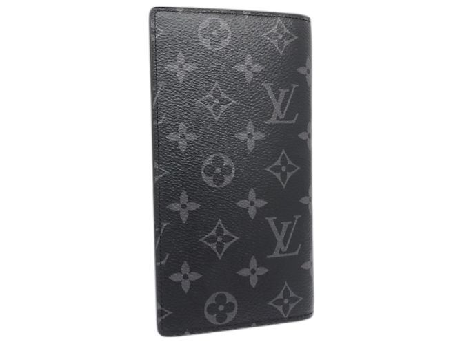 LOUIS VUITTON Cartera Larga para Mujer Portefeuille Brazza Monogram Eclipse Negro - vista 2